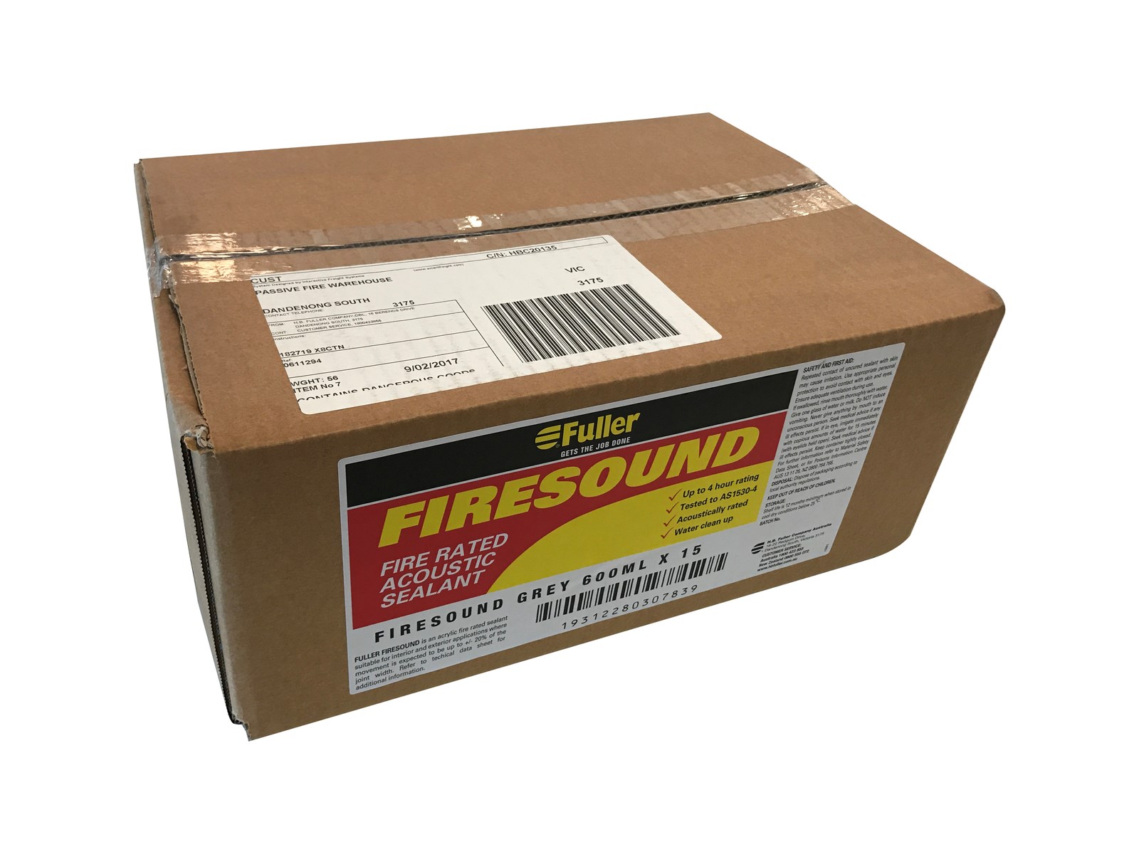hb fuller firesound sealant 600ml sausage