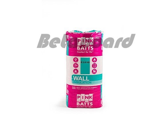 pink batts hd r2.0 1200mm x 600mm x 70mm 8.6m² insulation - 12 pack