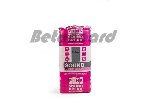 pink soundbreak batts r2.5 1160mm x 580mm x 90mm 5.39m² - 8 pack