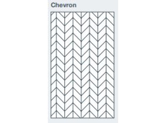 2745x1200x9.5mm expression clad chevron pattern - made to order only