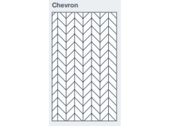 2745x1200x9.5mm expression clad chevron pattern - made to order only