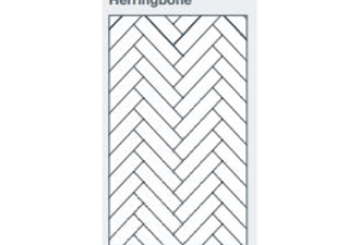 2745x1200x9.5mm expression clad herringbone pattern - made to order only