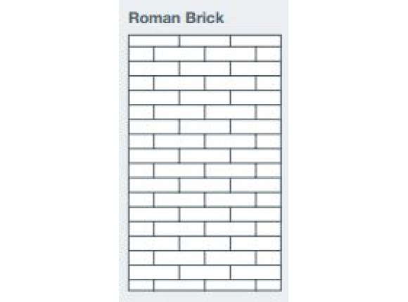 2745x1200x9.5mm expression clad roman brick pattern - made to order only