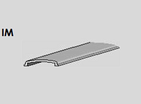 ion aluminium moulded grey infil strip for skirting 50mtr roll