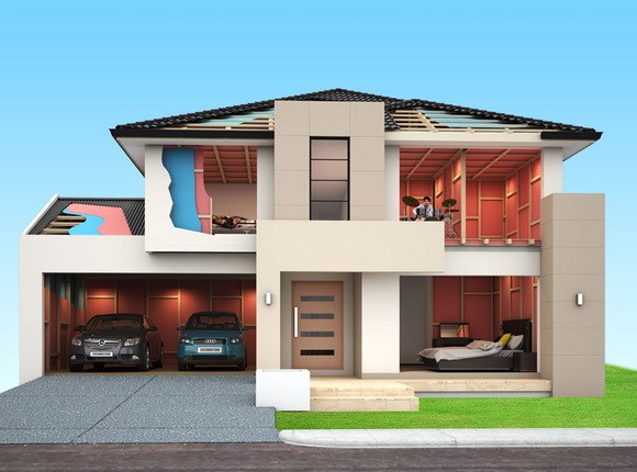 3D rendering of a home | Featured image for insulation suppliers product category page.