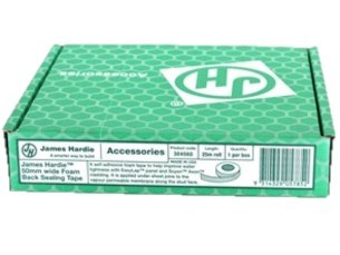 james hardie foam back sealing tape 25m x 50mm roll