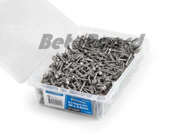 30mm galvanised clouts 2.5kg packet