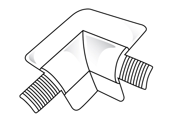 trimtex 19mm 2 way bullnose internal corner