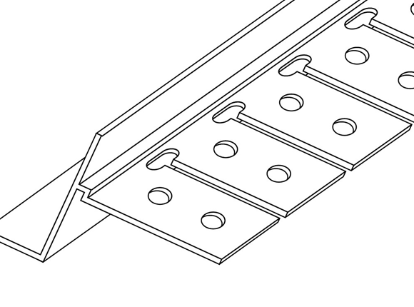 5550t trimtex 10mm flexible shadowline bead 3000mm