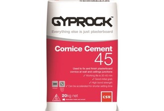 csr gyprock cornice cement 45 minute 20kg bag