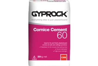 csr gyprock cornice cement 60 minute 20kg bag