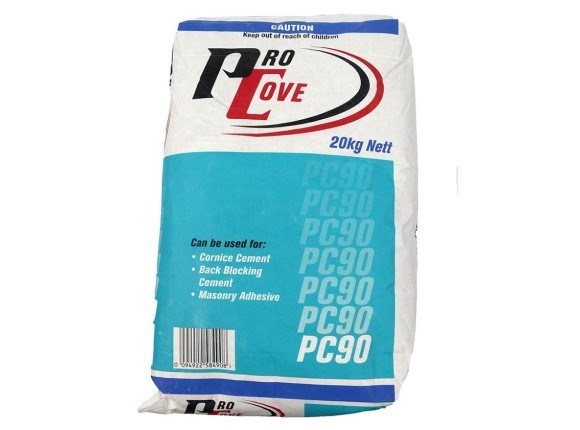 pro plaster pro cove cornice cement 90 minute 20kg bag