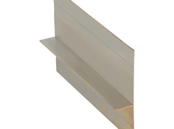 oblique cladding 14mm aluminium trimline joint flashing 3000mm