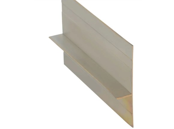oblique cladding 14mm aluminium trimline joint flashing 3000mm