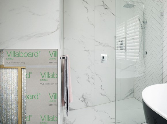 villaboard 3600 x 1200 x 9mm lining