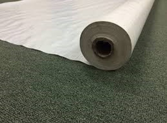 woven floor white double laminated 4m x 50m roll