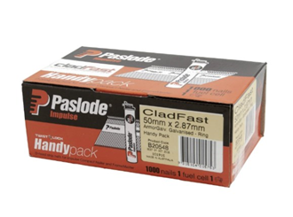 paslode impulse cladfast 50x2.87 ag nails x 1000 b20548
