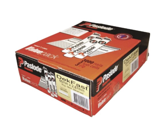 paslode impulse dekfast 65x2.87 ag nails x 3000 b20562v