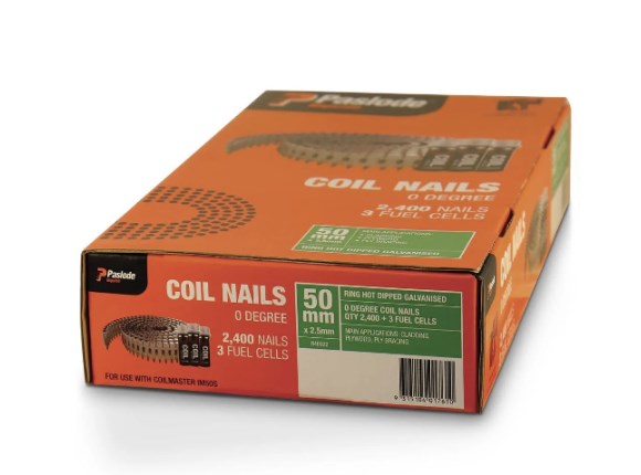 paslode coil 50x2.5 ring hdg x 2400 b40022