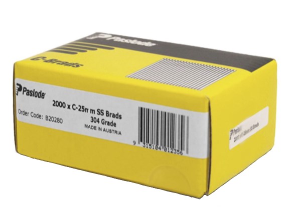 paslode c25 s/s 16g brad nailks x 2000 b20280