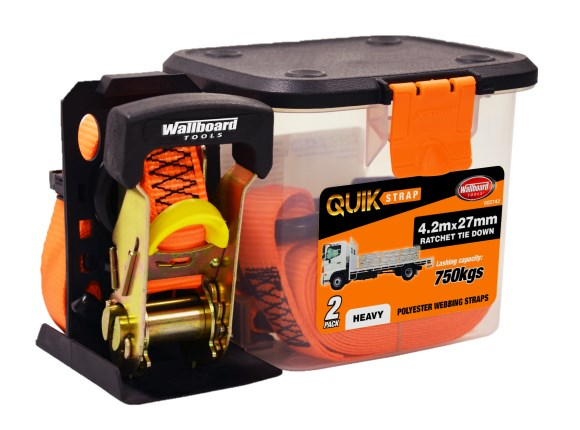 ratchet tie down 750kg 4.2m 2 pieces