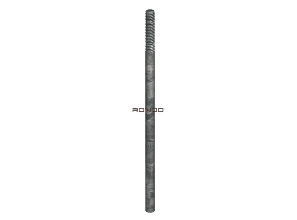 rondo 5mm galvanised suspension rod threaded one end 300mm