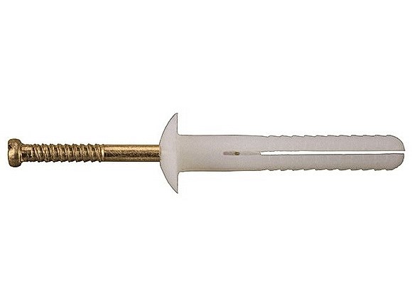 25mm x 6.5mm mushroom head nylon anchors box 100