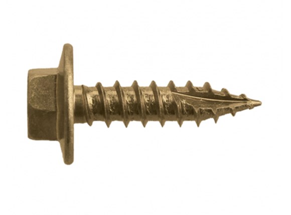 hex head screw type 17 12-11x25 zinc yellow box 500