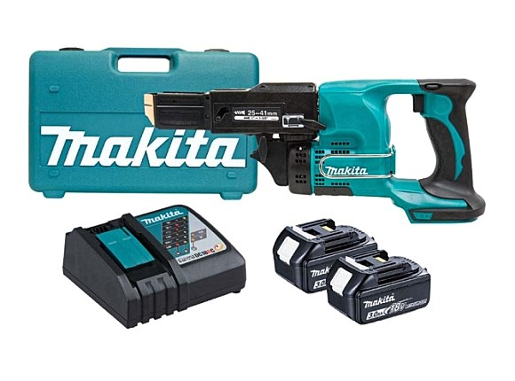 makita dfr450rfex autofeed screwdriver 18v kit