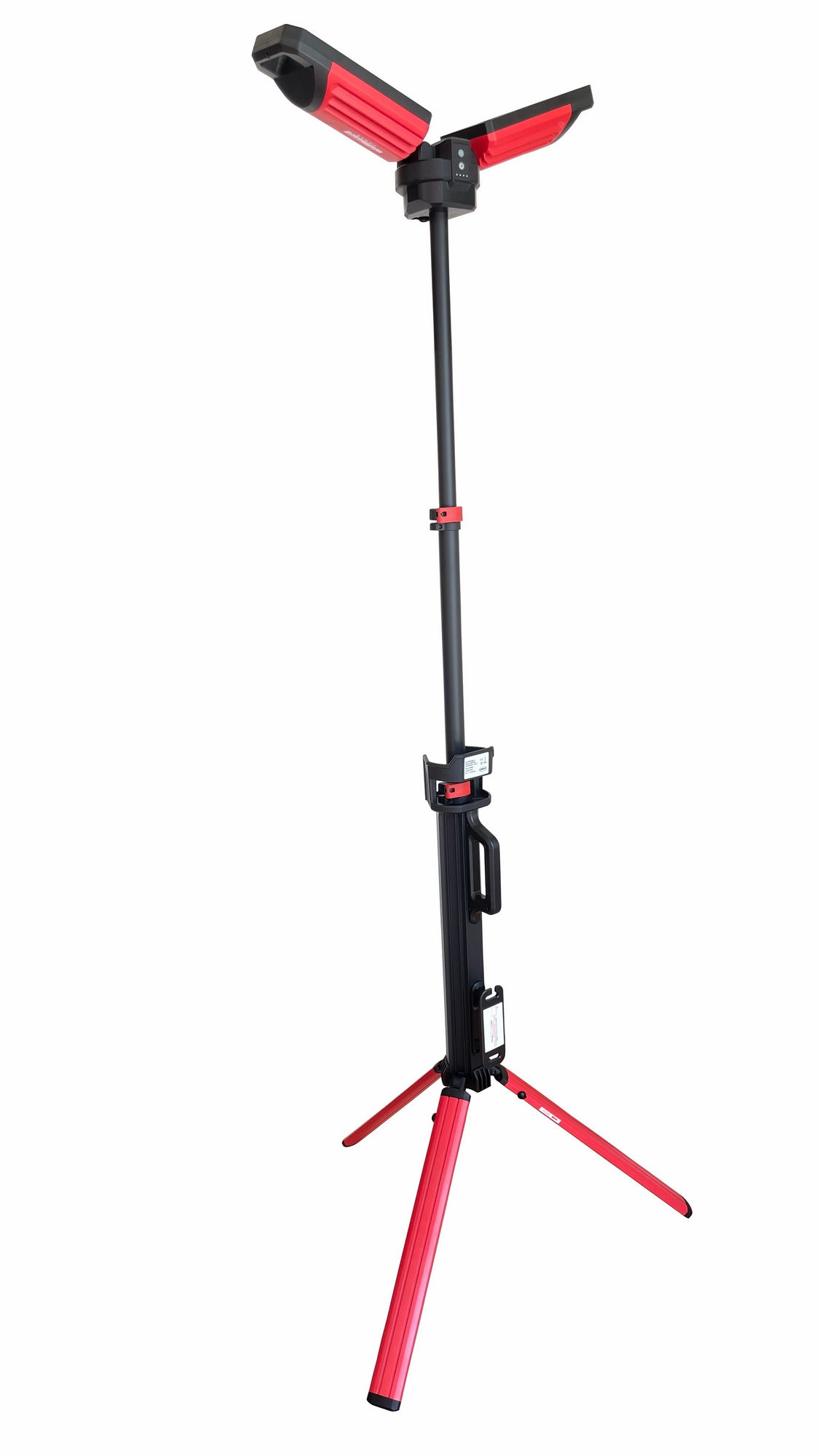 wallboard twin head rechargeable tripod light